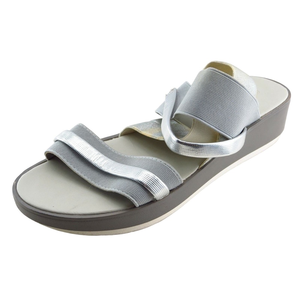 Jenny Fairy Size 40‎ M Silver Slingback Synthetic Women Sandal Shoes
